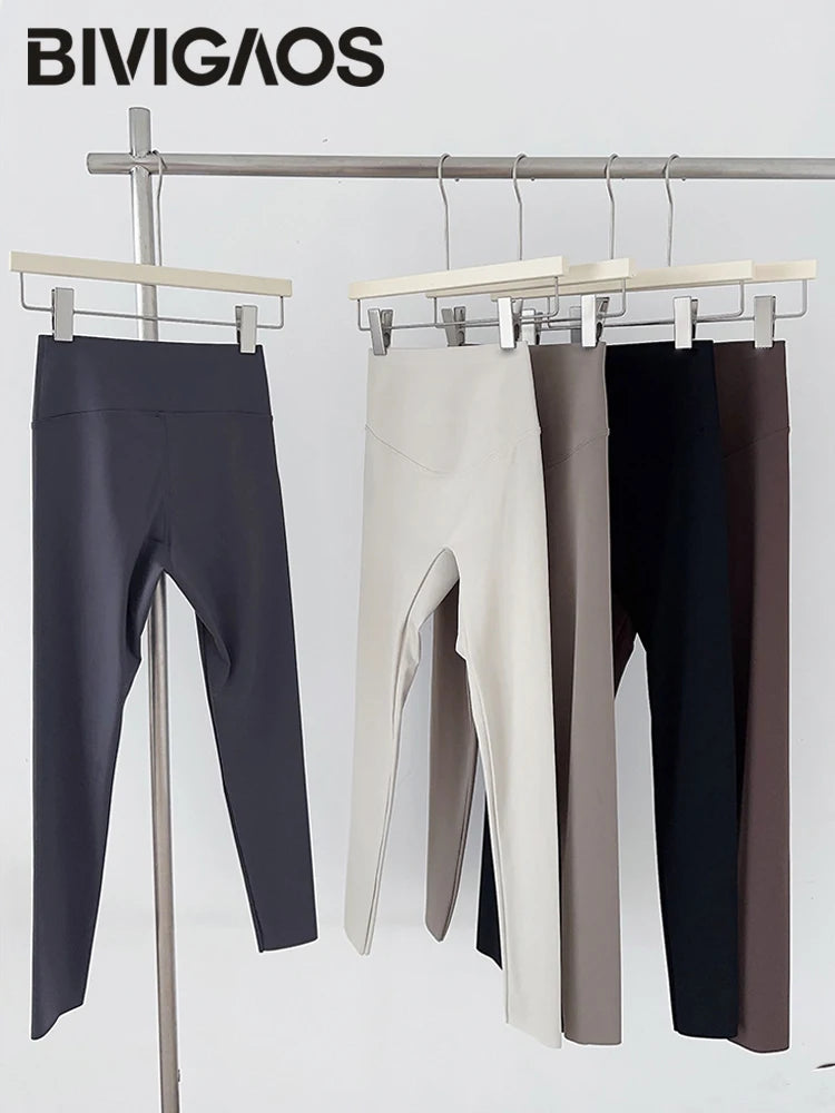 Women's High-Waist Sharkskin Leggings