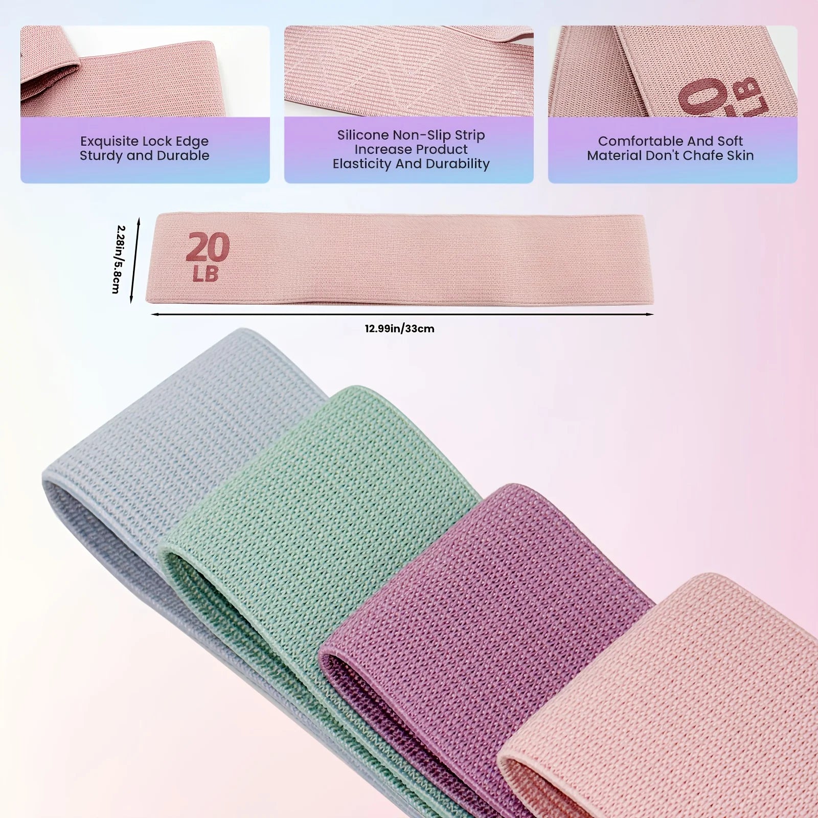 1Pc/4Pcs Fitness Resistance Bands with Weights, Suitable for Core Strength, Pilates, Yoga and Full Body Workouts, Portable Fitness Kit, the Best Choice for Yoga Rooms and Gym Workouts