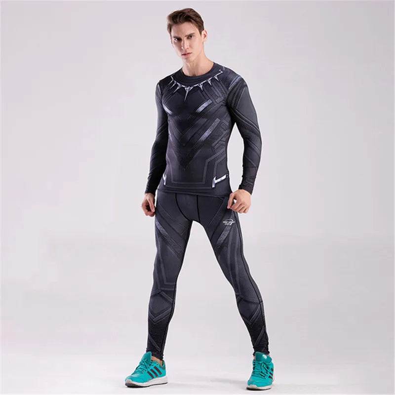 Men's Compression Rashguard Set