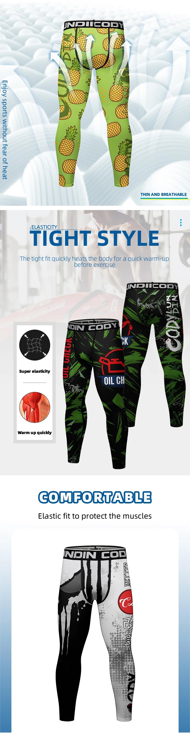 Sportswear Base Layer Camouflage Compression Running Tights Men Soccer Training Fitness Leggings Quick Dry Gym Jogging Wear