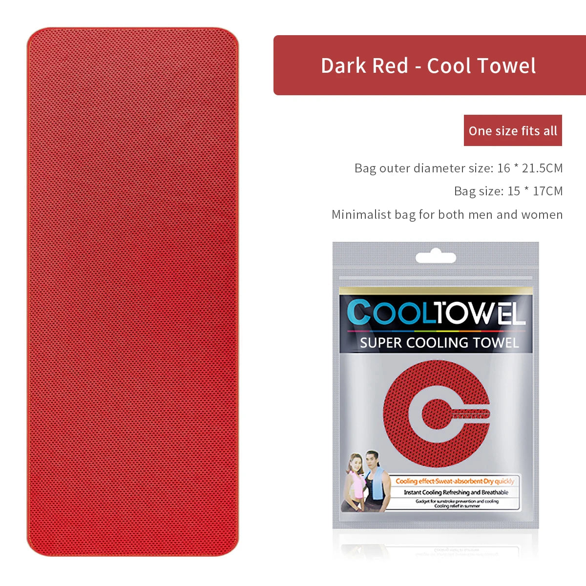 NEW Ice Silk Cooling Towel Fitness Fast-drying Towel Summer Ice Cooling Color Bag Independent Packaging Sports