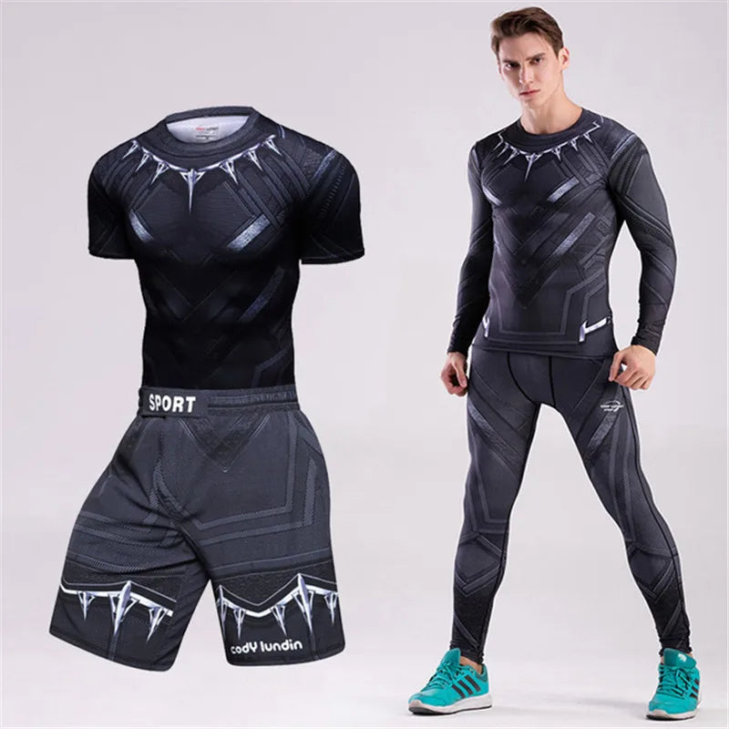 Men's Compression Rashguard Set