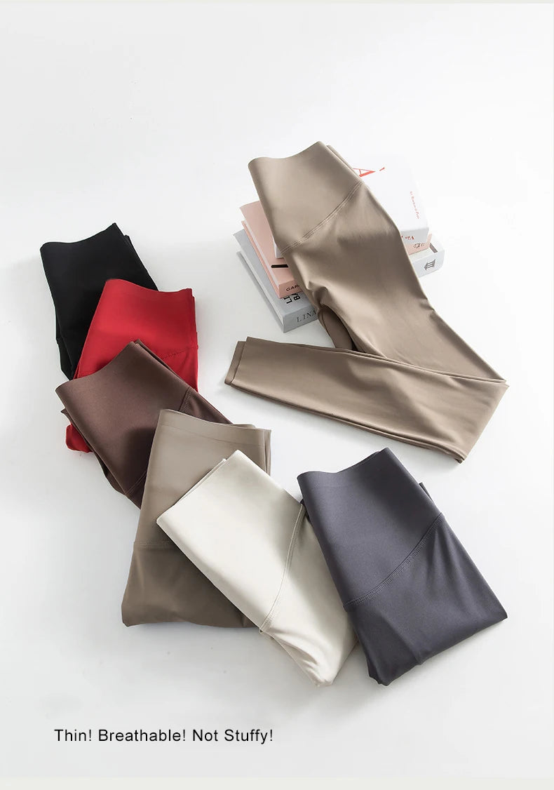 Women's High-Waist Sharkskin Leggings