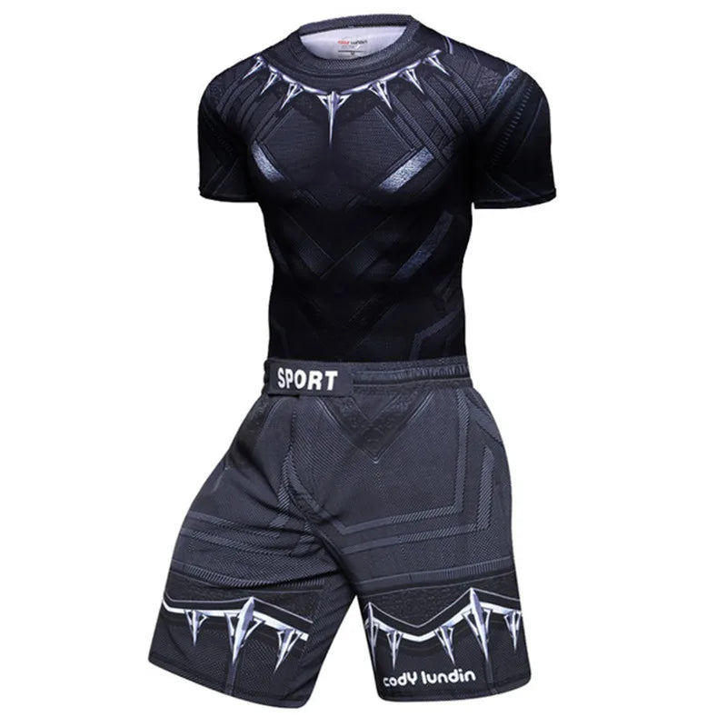 Men's Compression Rashguard Set