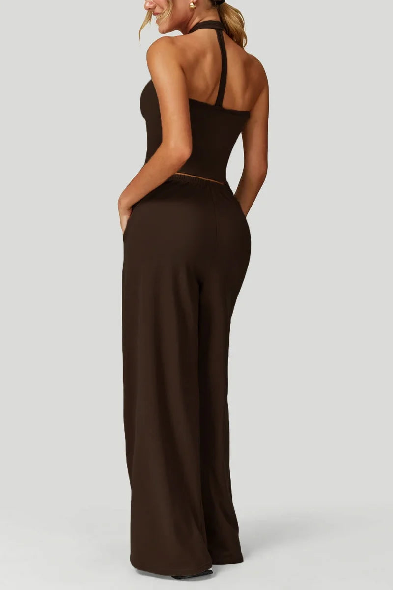 Women's Wide-Leg Tracksuit Set