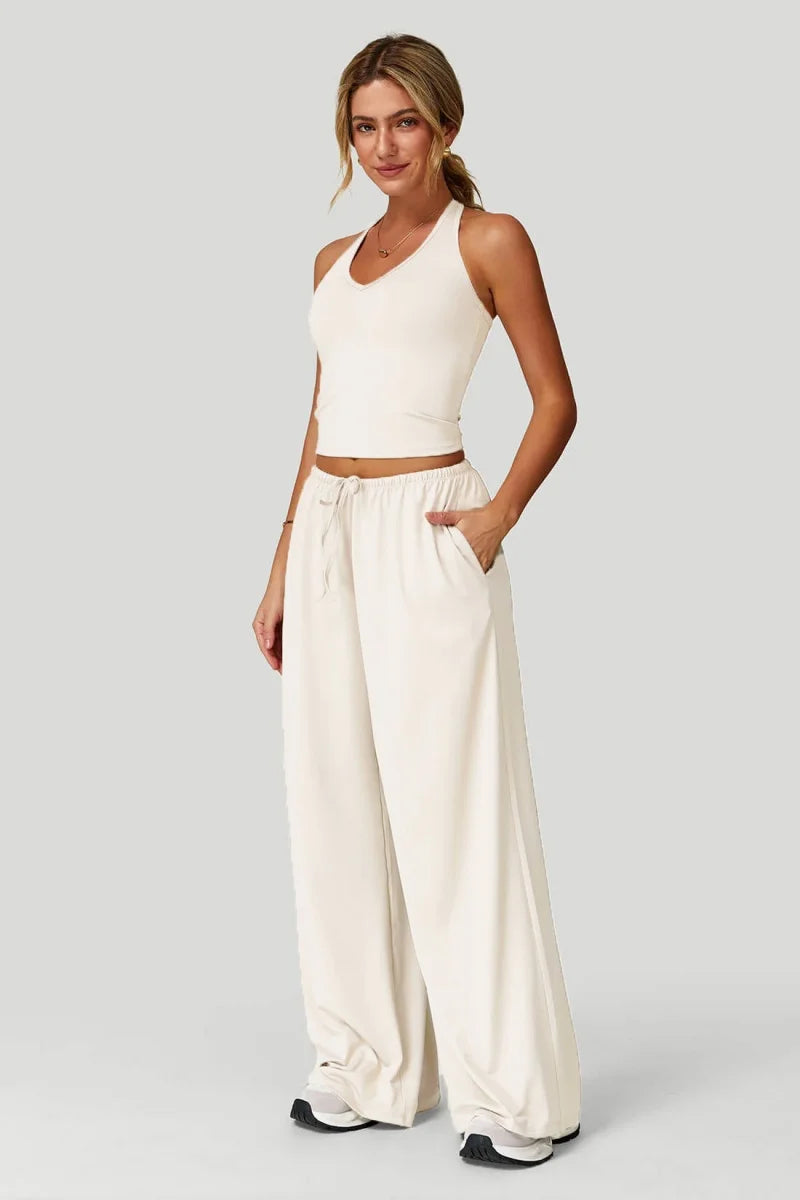 Women's Wide-Leg Tracksuit Set