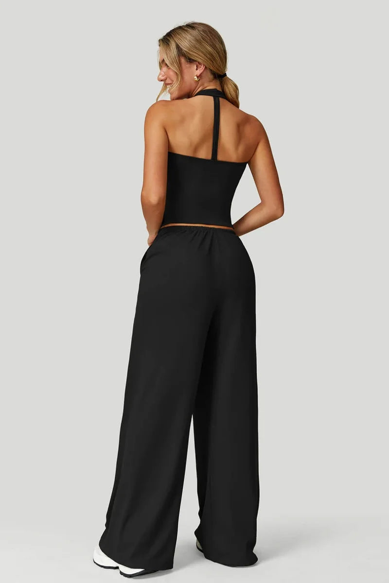 Women's Wide-Leg Tracksuit Set