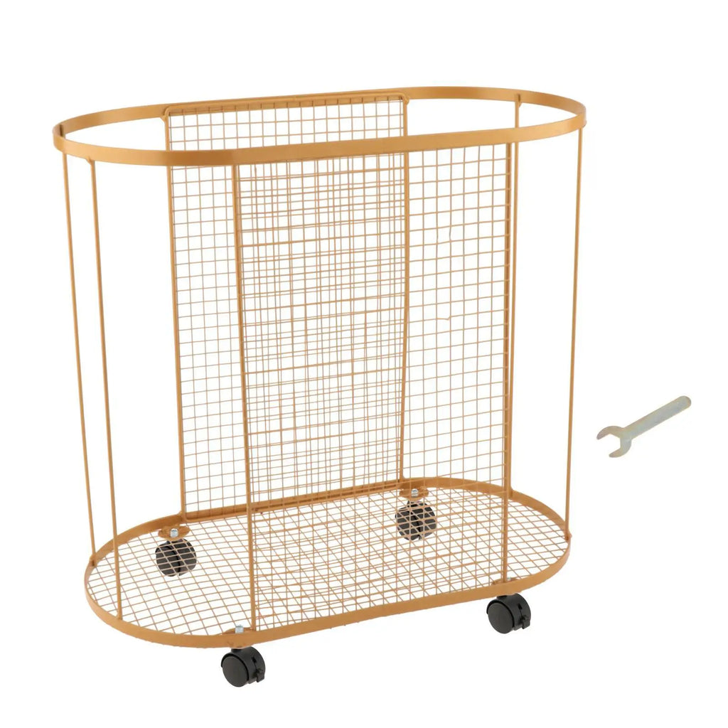 Yoga Mat Holder with Wheels Gym Equipment Storage Basket for Resistance Bands Dumbbell Yoga Blocks Kettlebells Foam Roller