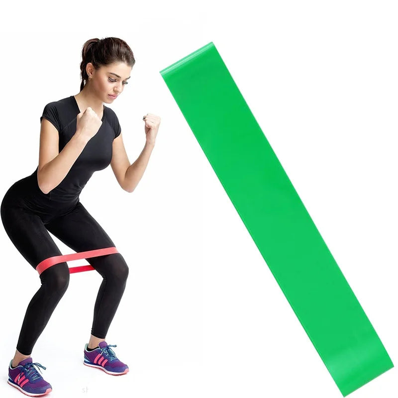 Various Color Yoga Sport Resistance Bands gym equipment TPE Home Fitness Elastic Bands Pilates strength training   workout