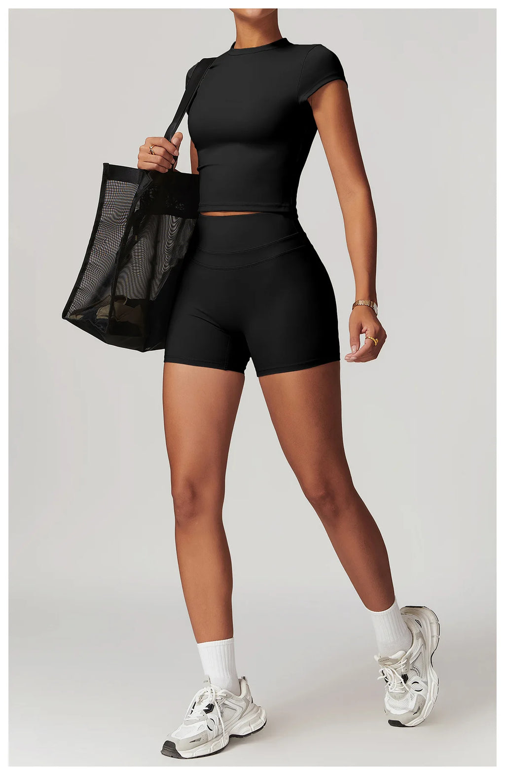 Fitness Sports T-Shirts Short Sleeve Gym Shirt Female Workout Gym Clothes Push Up Quick Dry Running Tops Tights Yoga Shirts