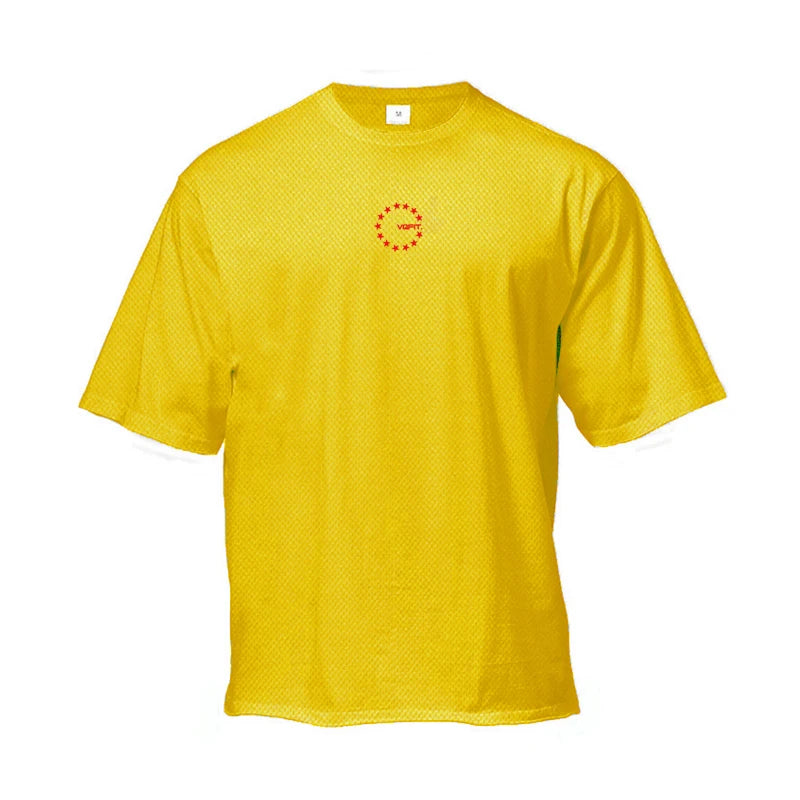 Men's Moisture Wicking Oversized Loose T-Shirt Summer Mesh Quick Dry Sports Fitness Short Sleeve Tops Gym Running Training Tees