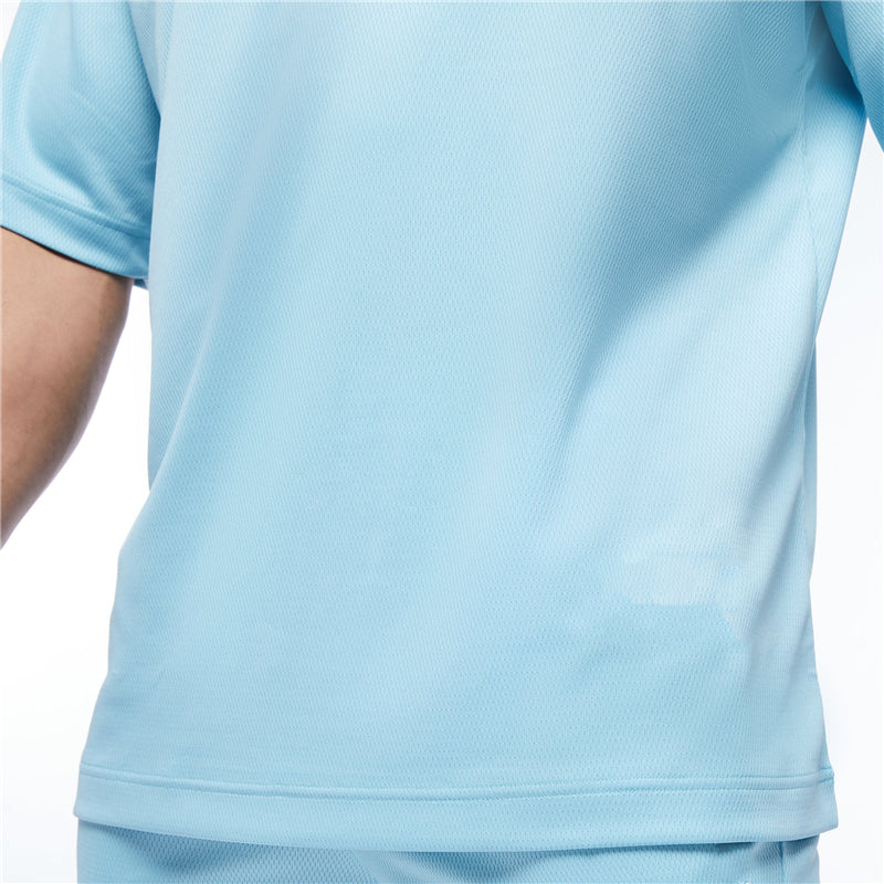 Men's Moisture Wicking Oversized Loose T-Shirt Summer Mesh Quick Dry Sports Fitness Short Sleeve Tops Gym Running Training Tees