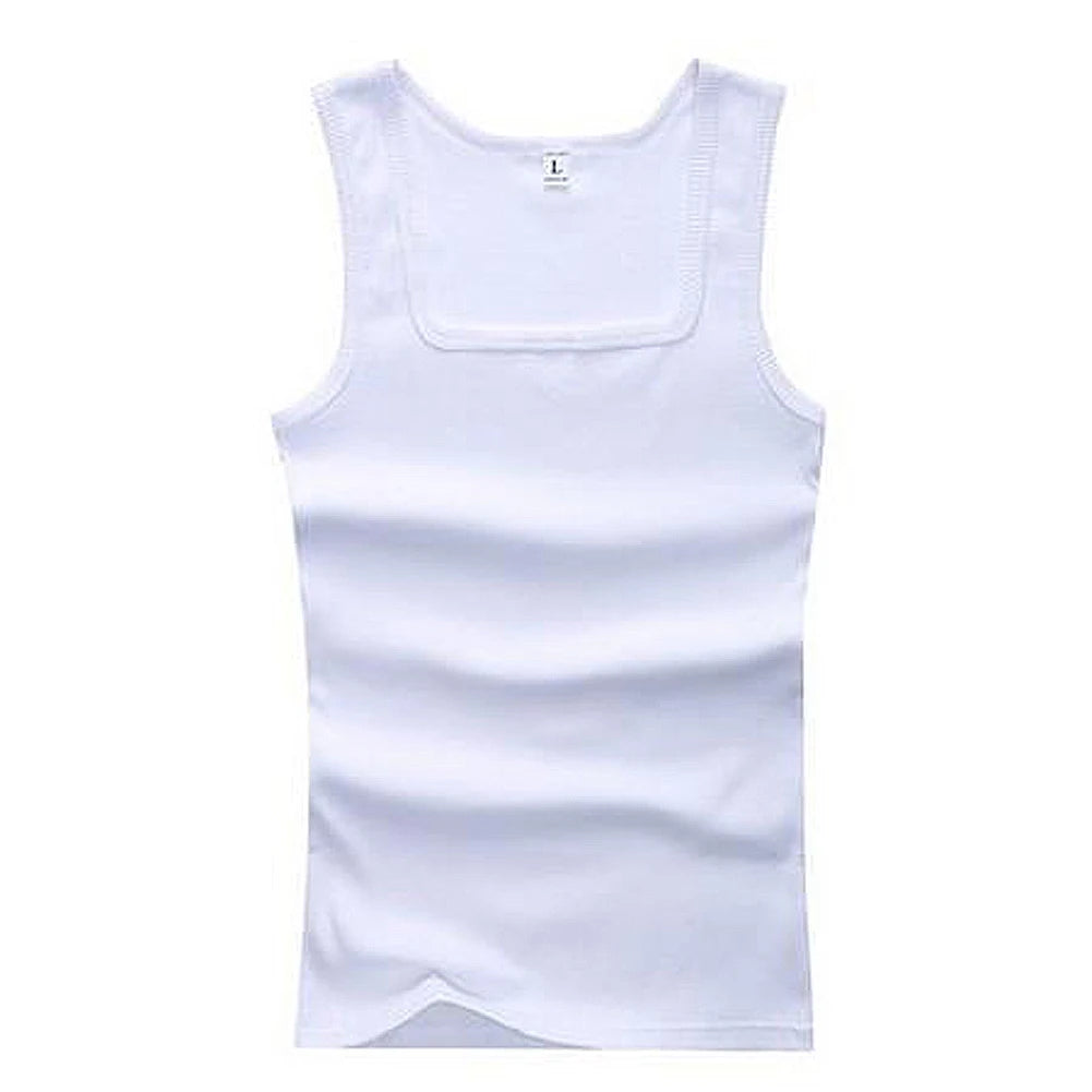 2024 Hot Black White Sleeveless Fitness T-shirts Men Clothing Tank Tops Casual Bodybuilding Vest Male Top Cotton Plus Size Vests
