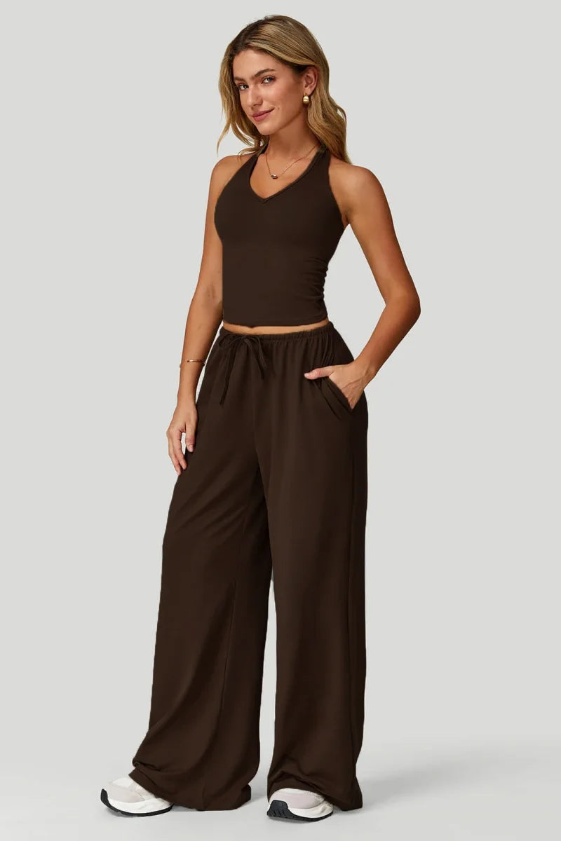 Women's Wide-Leg Tracksuit Set