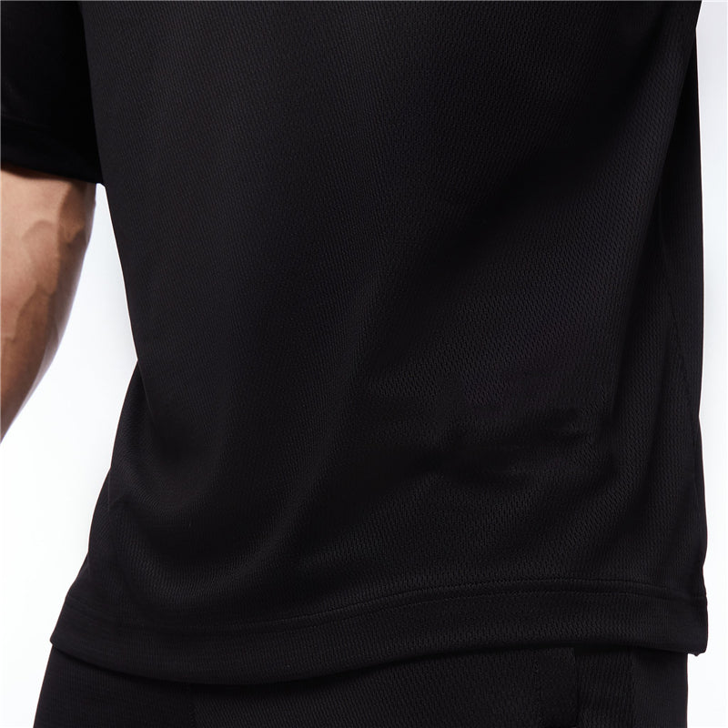 Men's Moisture Wicking Oversized Loose T-Shirt Summer Mesh Quick Dry Sports Fitness Short Sleeve Tops Gym Running Training Tees
